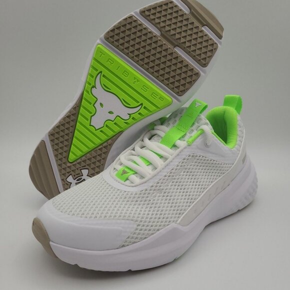 Under Armour Project Rock BSR 5 Women's Size 7 White Training Shoes 3028301-102 - Picture 2 of 8